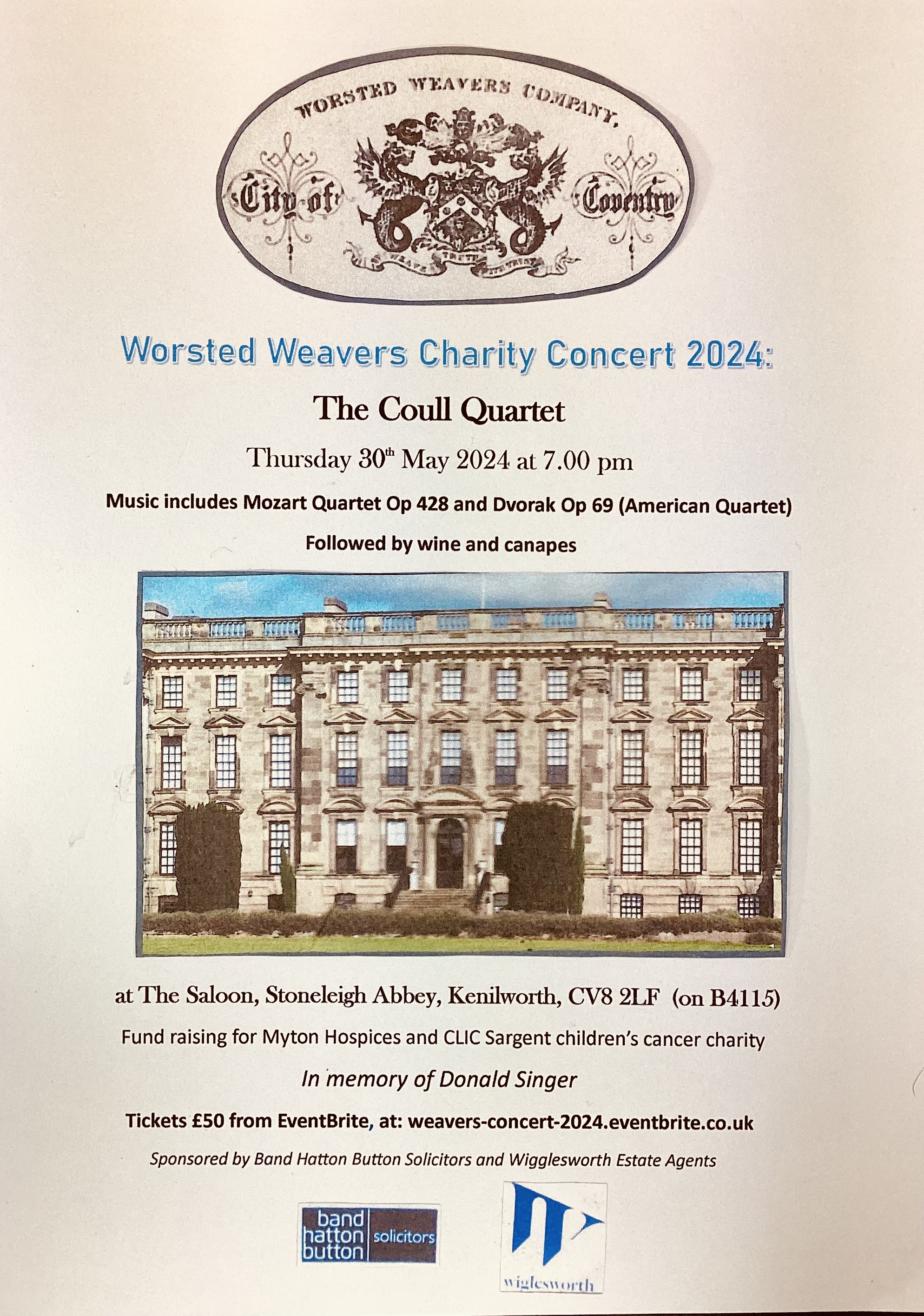 Worsted Weavers Charity Concert 2024 